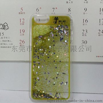 喵星人液态星星手机壳厂家JF002入油液态保护套 加工定制液体手机壳